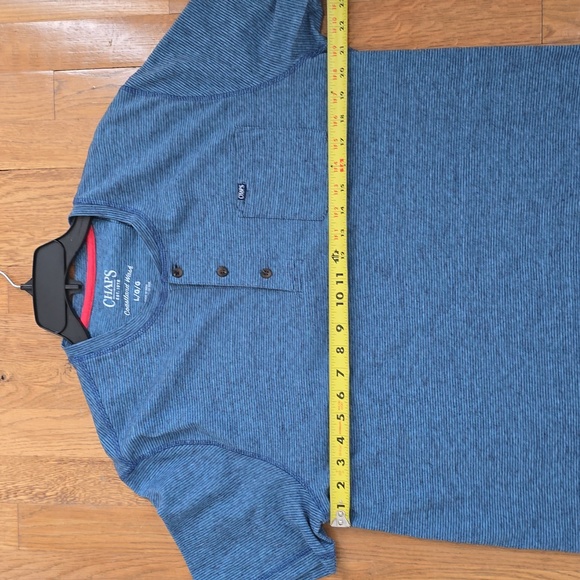 CHAPS BRAND MENS SHORT SLEEVES HENLEY TEE-SHIRTS BUNDLE OF 2 SIZE LARGE - Picture 11 of 16